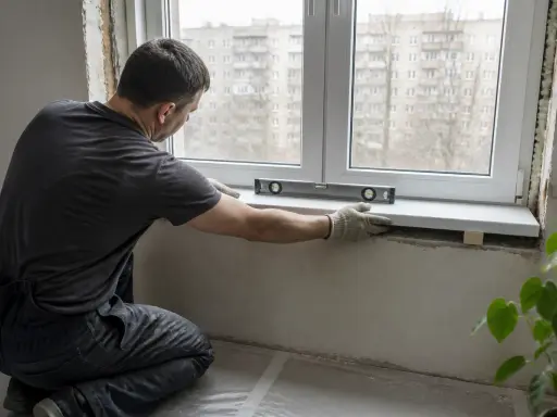 Установка подоконника