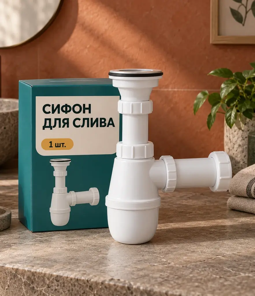Сифон для подключения слива