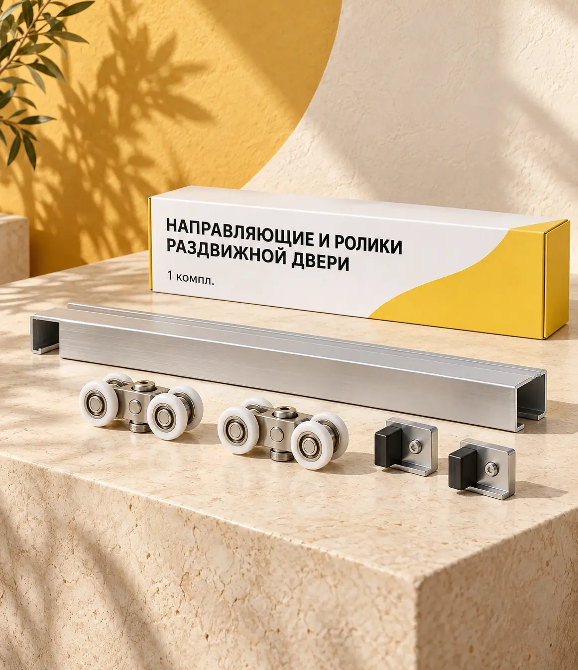 Направляющие и ролики раздвижной двери